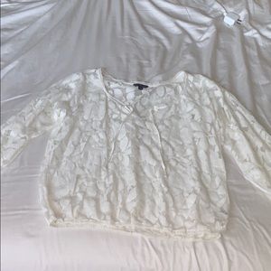 Off White Lace American Eagle Top